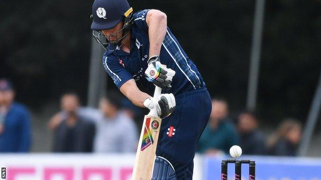 Scotland were unable to see out victory after Calum MacLeod's superb century