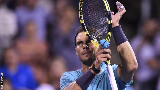 Rafael Nadal at the Rogers Cup