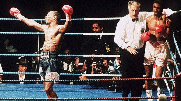 Eubank's 1991 win over Watson (right) left the beaten fighter close to death according to his surgeon