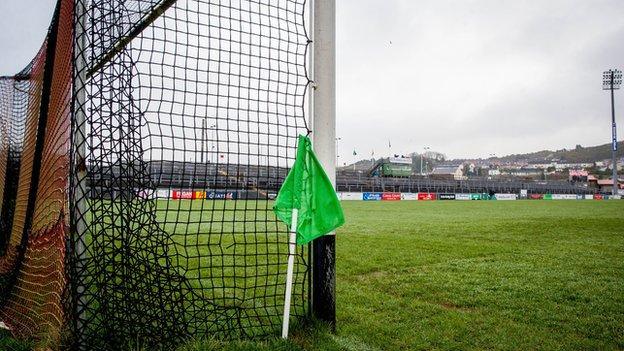 Empty football pitch