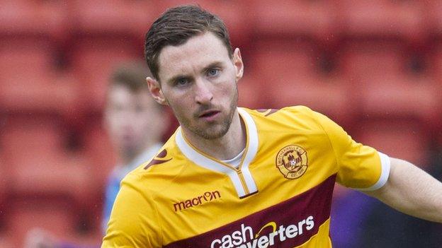 Bob McHugh in action for Motherwell