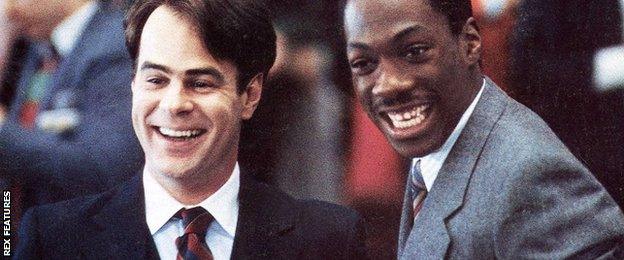 Dan Ackroyd and Eddie Murphy