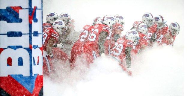 Players in the snow