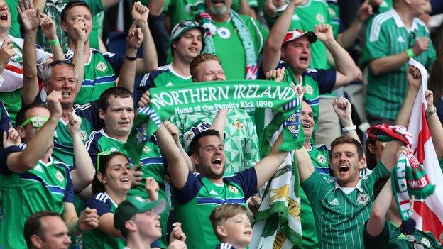 Thousands of Northern Ireland fans travelled to France to follow their side's whirlwind tournament