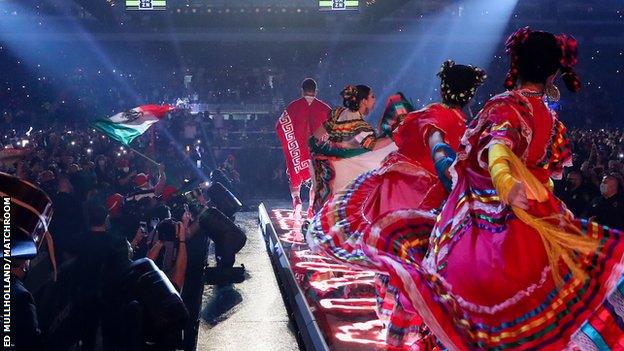 Some of the Alamodome's capacity could be used and Alvarez used a Mexican Mariachi band during his ring walk