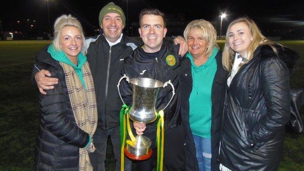 Sean Eardley guided Caernarfon Town to the Cymru Alliance League title in 2018