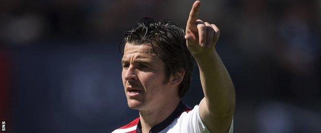 Rangers midfielder Joey Barton