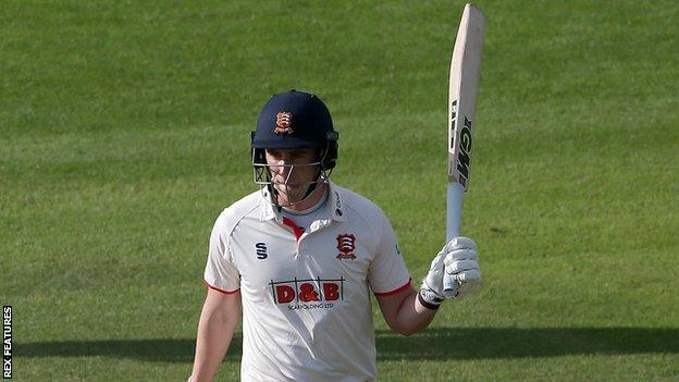 Dan Lawrence scored an unbeaten century on day one in Manchester