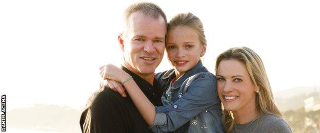 Suzy Hamilton and her family