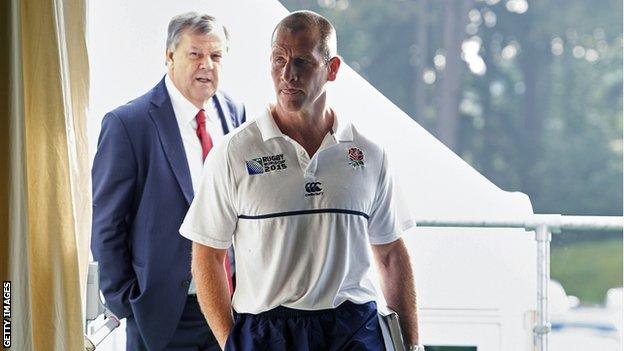 Stuart Lancaster and Ian Ritchie