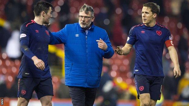 John Souttar, Craig Levein and Christophe Berra