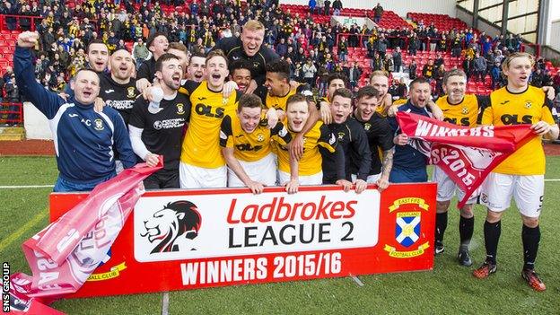 East Fife will play in League One next season