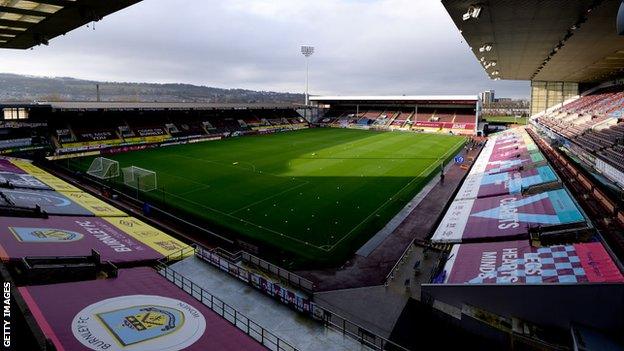 A general shot of Burnley's ground Turf Moor