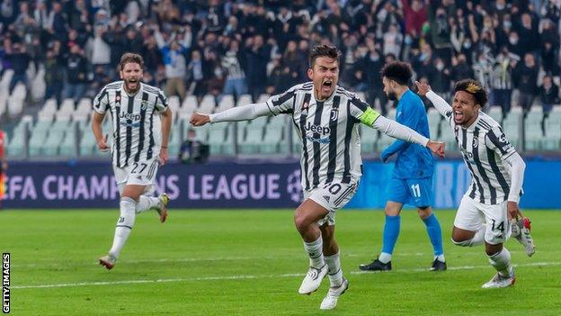 Paulo Dybala celebrates