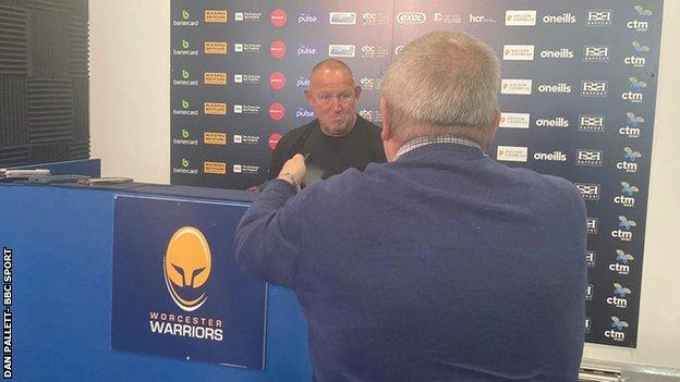 Worcester Warriors boss Steve Diamond faced the local and national media at a Friday lunchtime press conference at Sixways