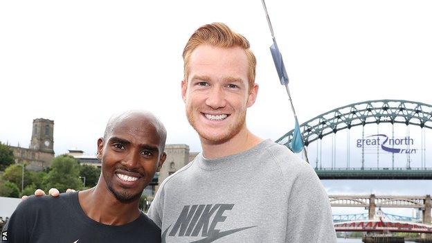 Mo Farah and Greg Rutherford