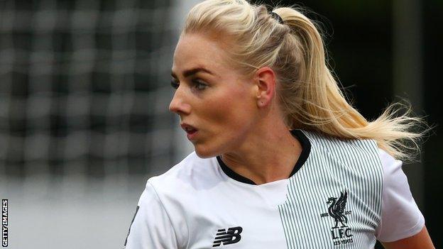 Alex Greenwood playing for Liverpool