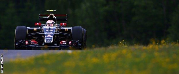 Lotus driver Pastor Maldonado