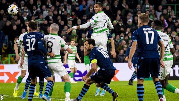 Christopher Jullien's late header downed Lazio 2-1 at Celtic Park