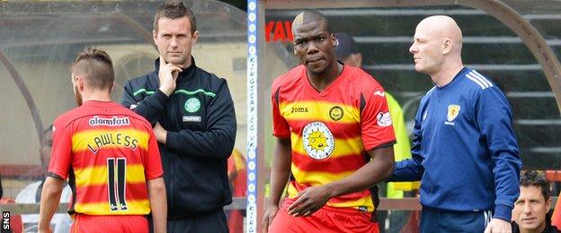 Mathias Pogba makes his debut for Partick Thistle