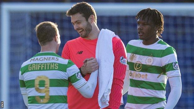 Leigh Griffiths, Craig Gordon and Dedryck Boyata