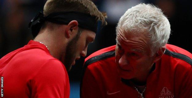 Jack Sock and John McEnroe