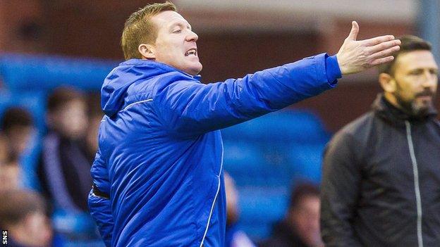 Kilmarnock manager Gary Locke