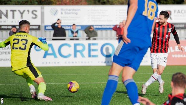 Steven Boyd scores for Inverness Caledonian Thistle against Cove Rangers