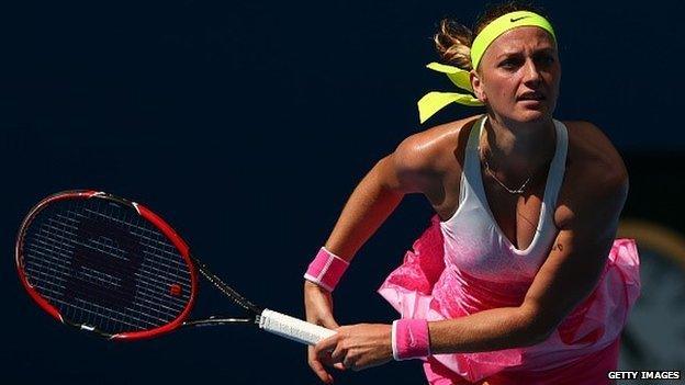 Petra Kvitova in action