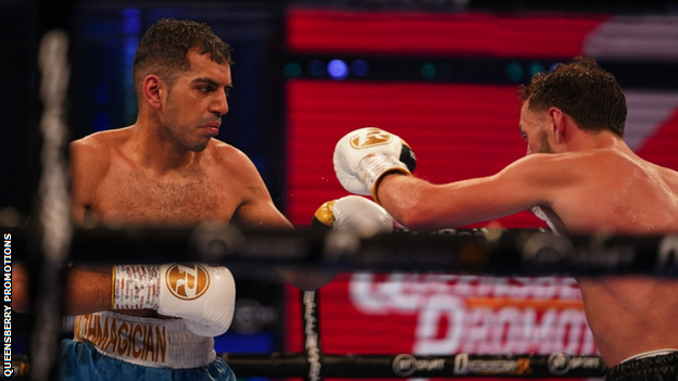 Ramez Mahmood and Chris Bourke exchange punches