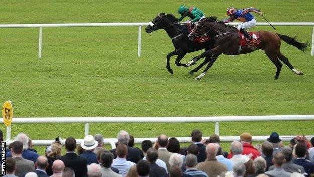 Harzand beat Idaho by half a length at the Curragh