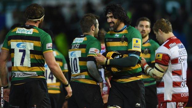 Northampton Saints lock Victor Matfield