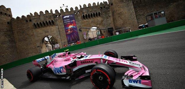 Esteban Ocon of Force India