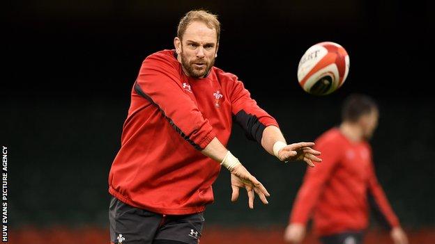 Alun Wyn Jones made his Wales debut in 2006 against Argentina