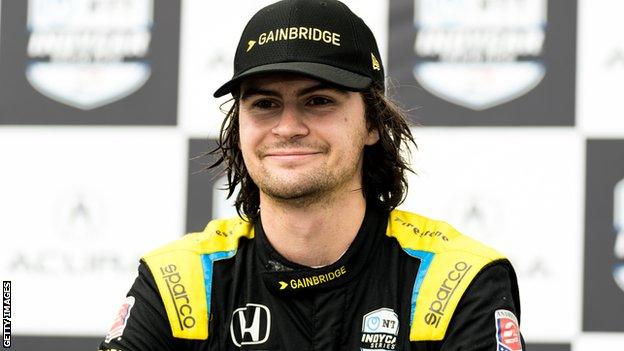 Indycar driver Colton Herta