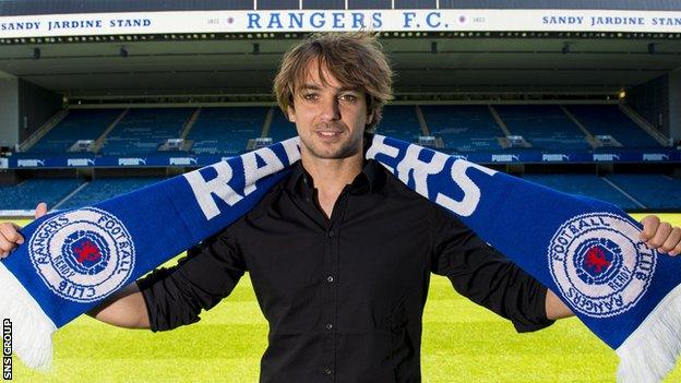 Niko Kranjcar arrived at Ibrox this week