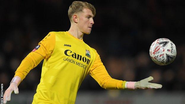 Will Huffer in action for Barnet