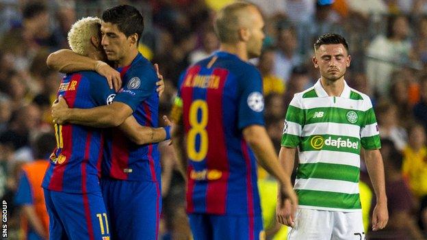 Celtic lost 7-0 to Barcelona on Tuesday