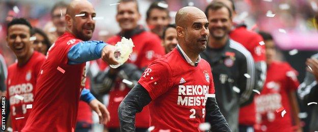 Pep Guardiola of Bayern Munich