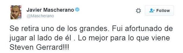 Mascherano Twitter