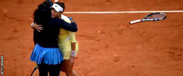 Serena Williams and Garbine Muguruza