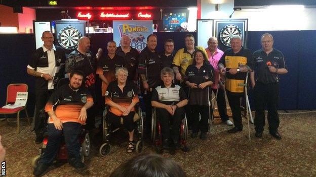 British Disabled Darts Association players