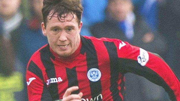 Danny Swanson played for St Johnstone on loan last season