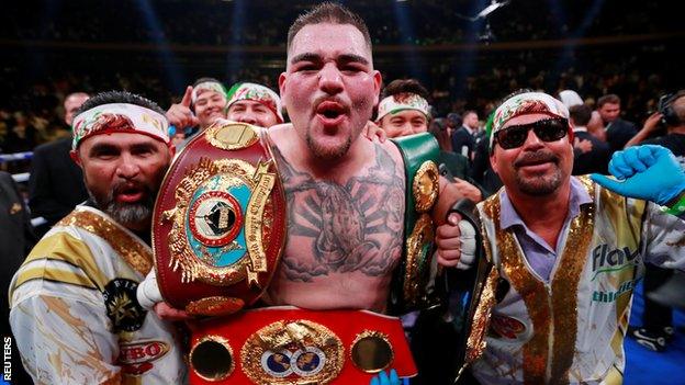 Ruiz now holds three of the four major world heavyweight titles