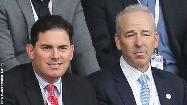 Americans Jason Levien (L) and Steve Kaplan led the consortium that took over Swansea in 2016