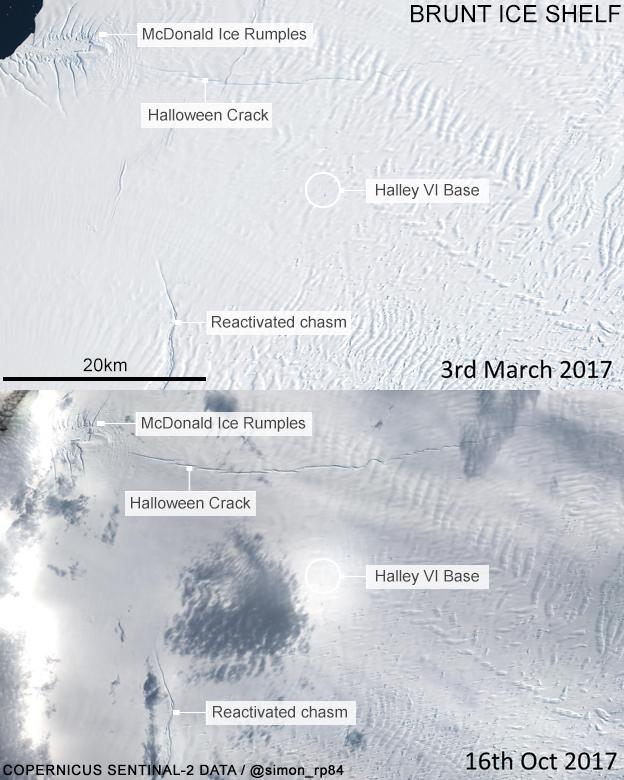 Map of Brunt Ice Shelf