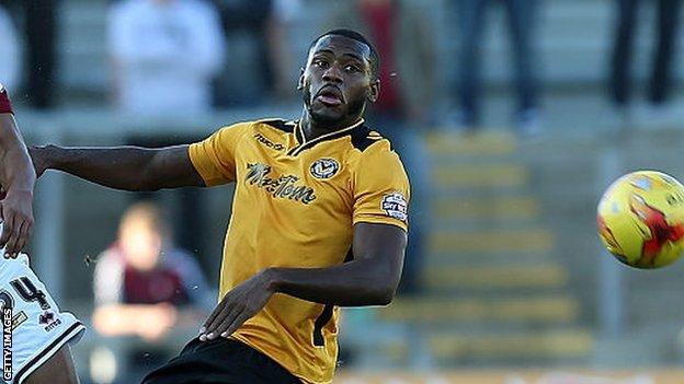 Lenell John-Lewis scored five goals for Newport County, the last of them in November 2015