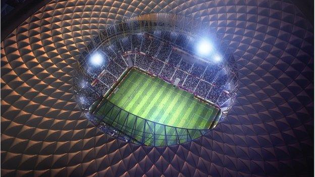 Lusail stadium from above