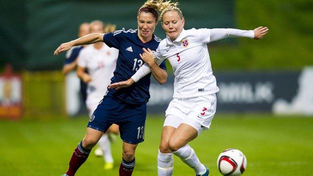 Scotland were defeated 4-0 by Norway in their final warm-up before facing Slovenia