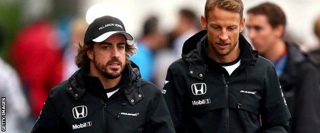 Fernando Alonso and Jenson Button